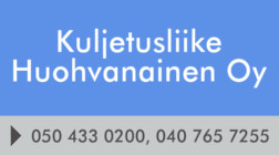 Kuljetusliike Huohvanainen Oy logo